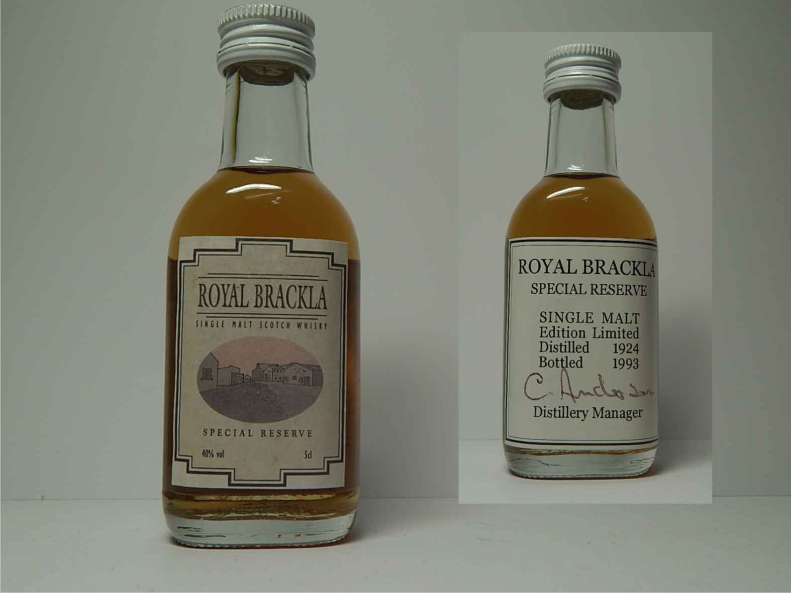 SPECIAL RESERVE SMSW 69yo 1924-1993 5cl 40%vol